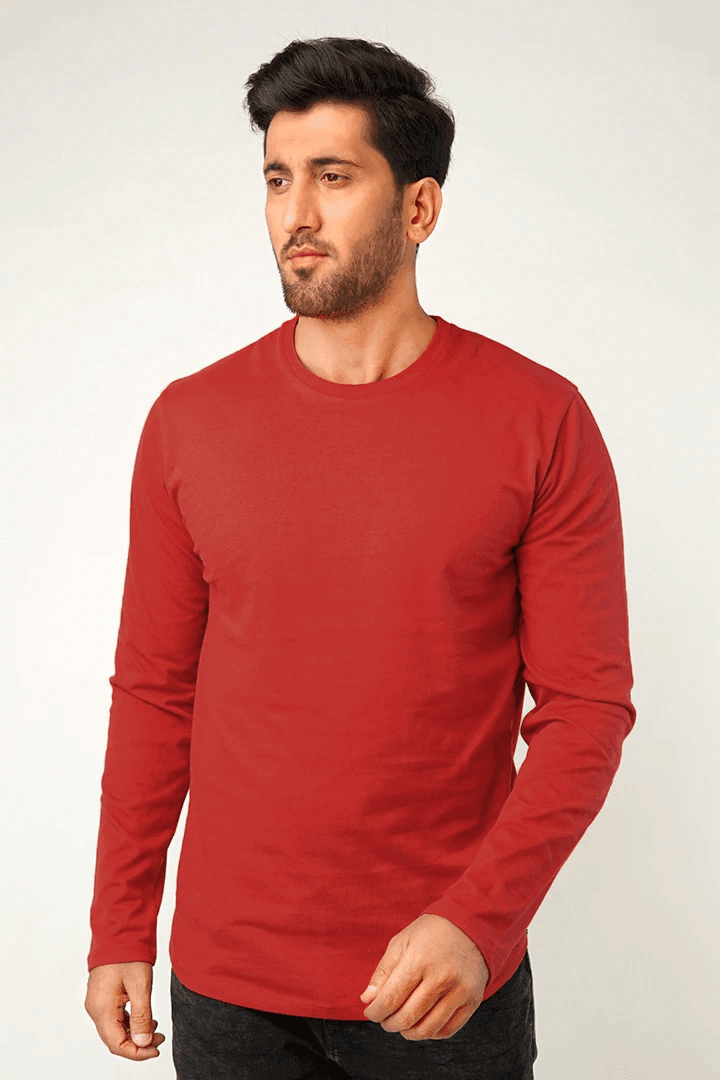 Buy Cherry Full Sleeve T Shirt Crew Neck Online in Pakistan from Mendeez