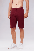 Claret Pique Terry Shorts-MENDEEZ-Shorts