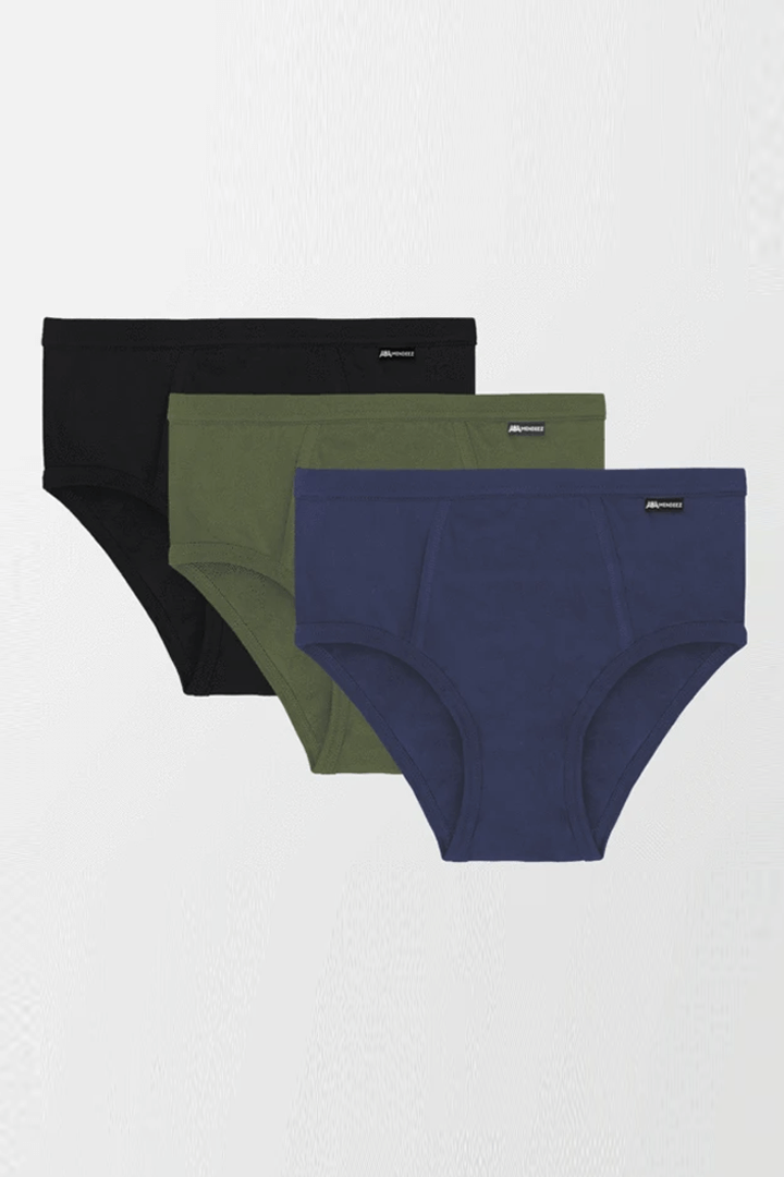 Color Cotton Brief - Pack of 3 - MENDEEZ (1676613156973)