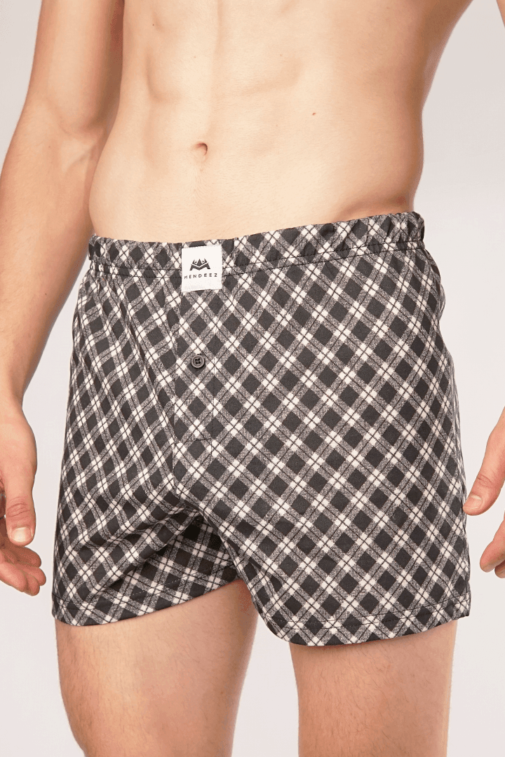Criss Cross Jersey Boxer Shorts-MENDEEZ-Boxers