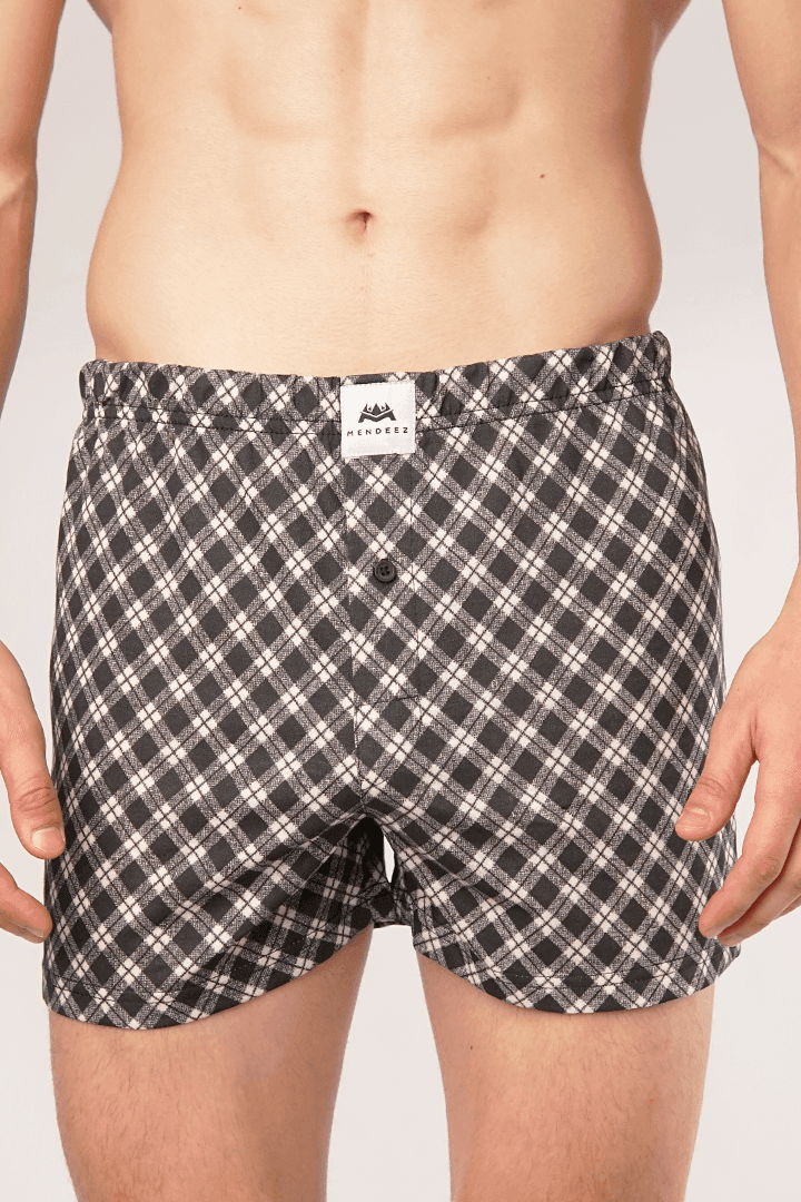 Criss Cross Jersey Boxer Shorts-MENDEEZ-Boxers