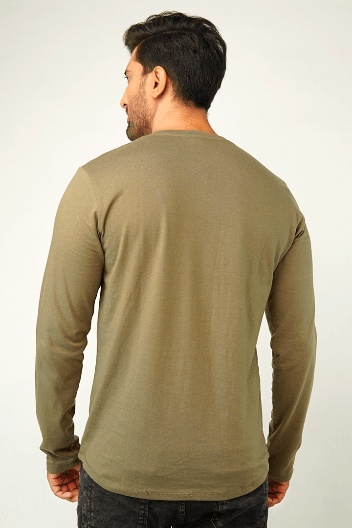 Croco Full Sleeve Henley T-Shirt-MENDEEZ-T-Shirts