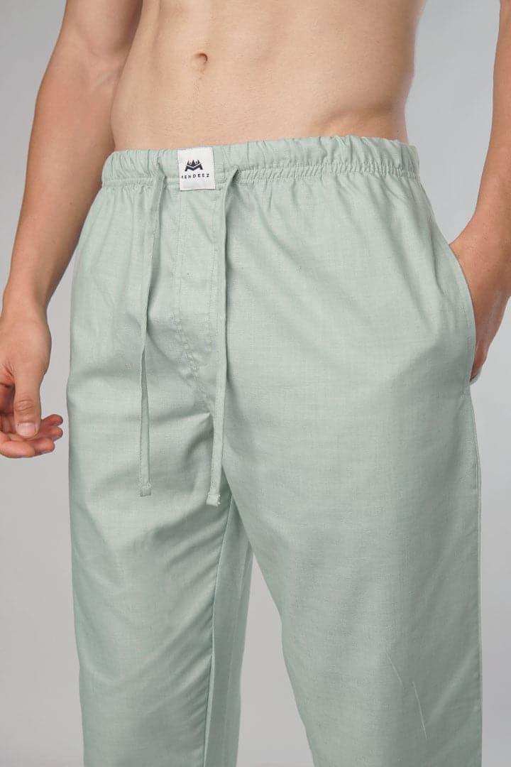 Brushed Woven Pajama - Mint Green - Mendeez PK 