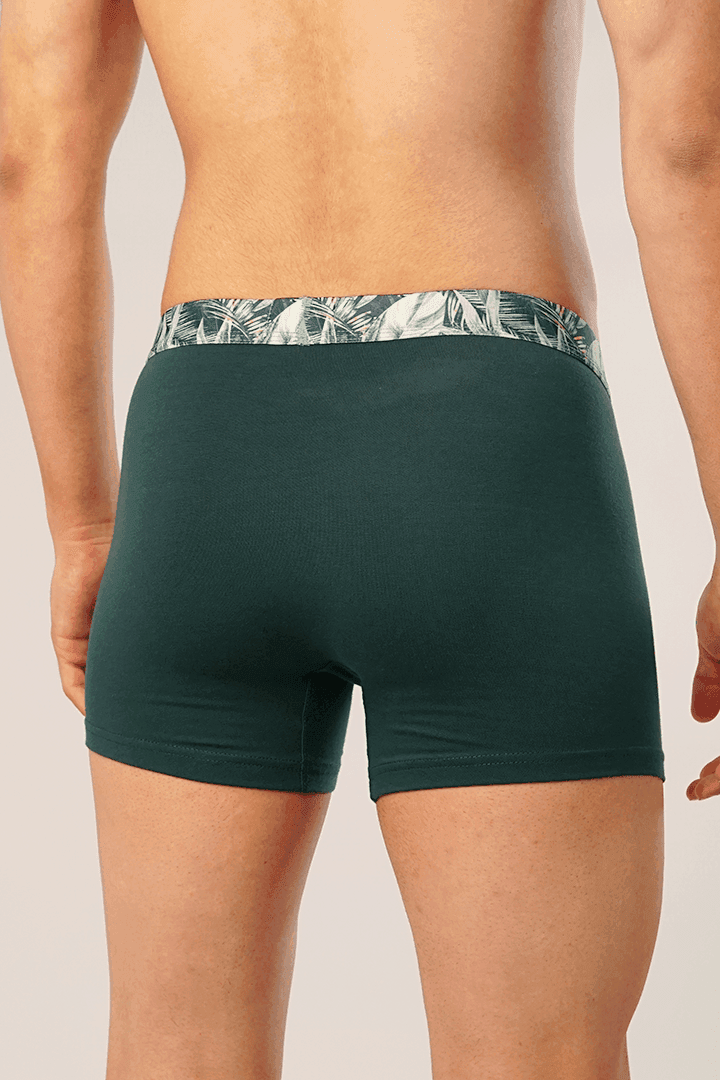 Dark Turquoise Print Boxer Trunk-MENDEEZ-Trunks