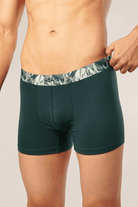 Dark Turquoise Print Boxer Trunk-MENDEEZ-Trunks