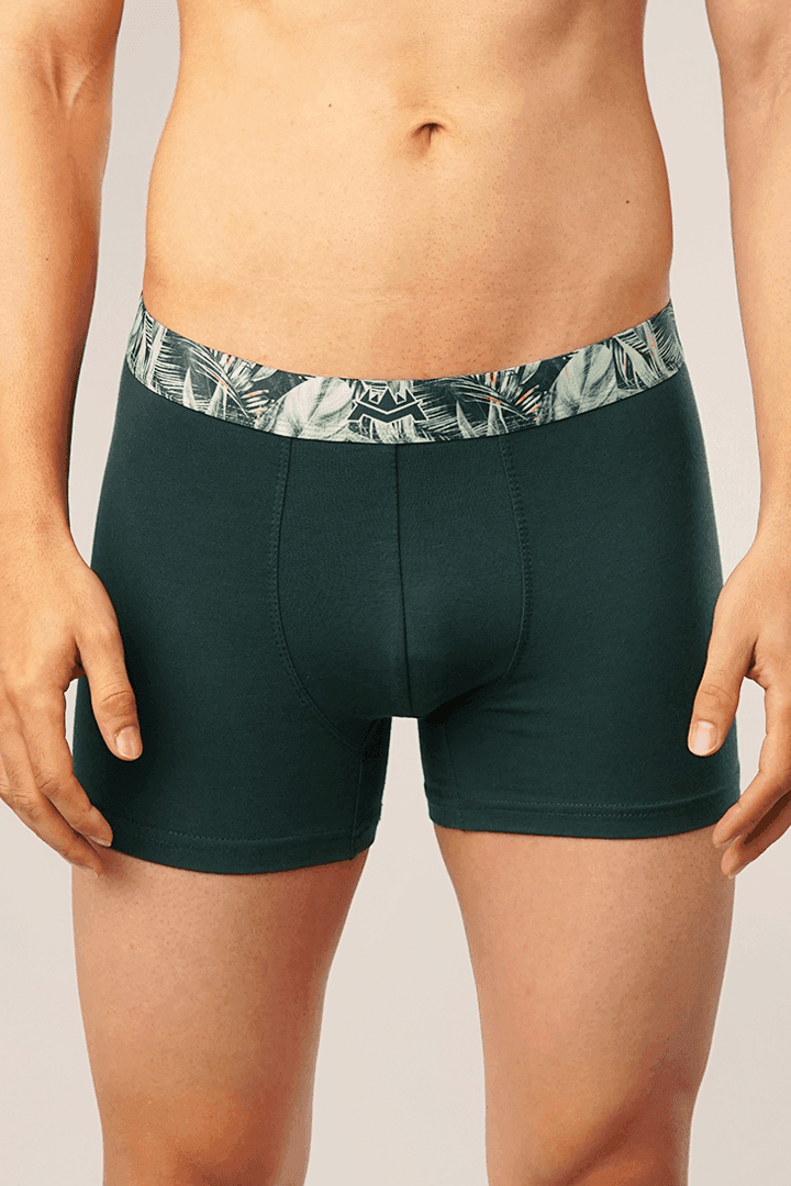 Dark Turquoise Print Boxer Trunk-MENDEEZ-Trunks