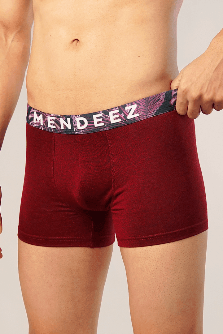 Deep Burgundy Boxer Trunk-MENDEEZ-Trunks