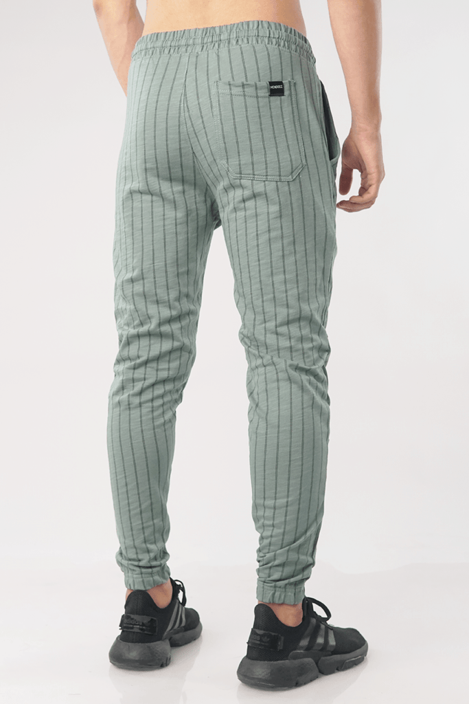 Double Striped Cut And Sew Joggers Pants-MENDEEZ-Jogger Pants