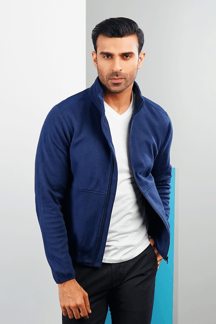 Egyptian Blue Polar Jacket-MENDEEZ-Jackets