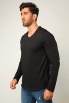 Embargo V-Neck Full Sleeve T-Shirt-MENDEEZ-T-Shirts