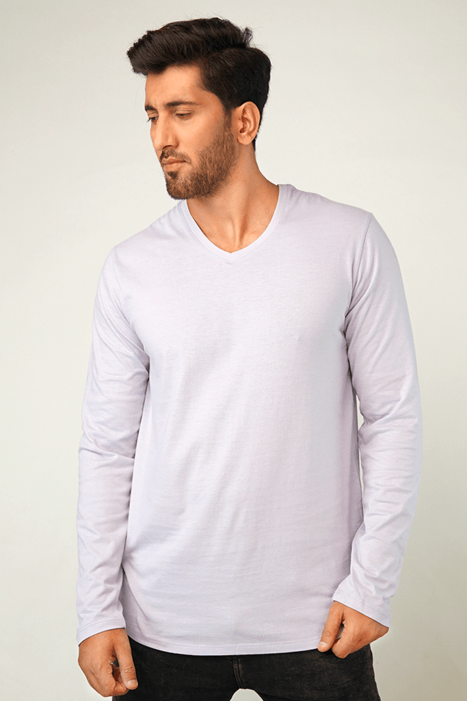 Esch V-neck Full Sleeve T-Shirt-MENDEEZ-T-Shirts