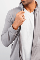 Feather Gray Terry Jacket-MENDEEZ-Jackets