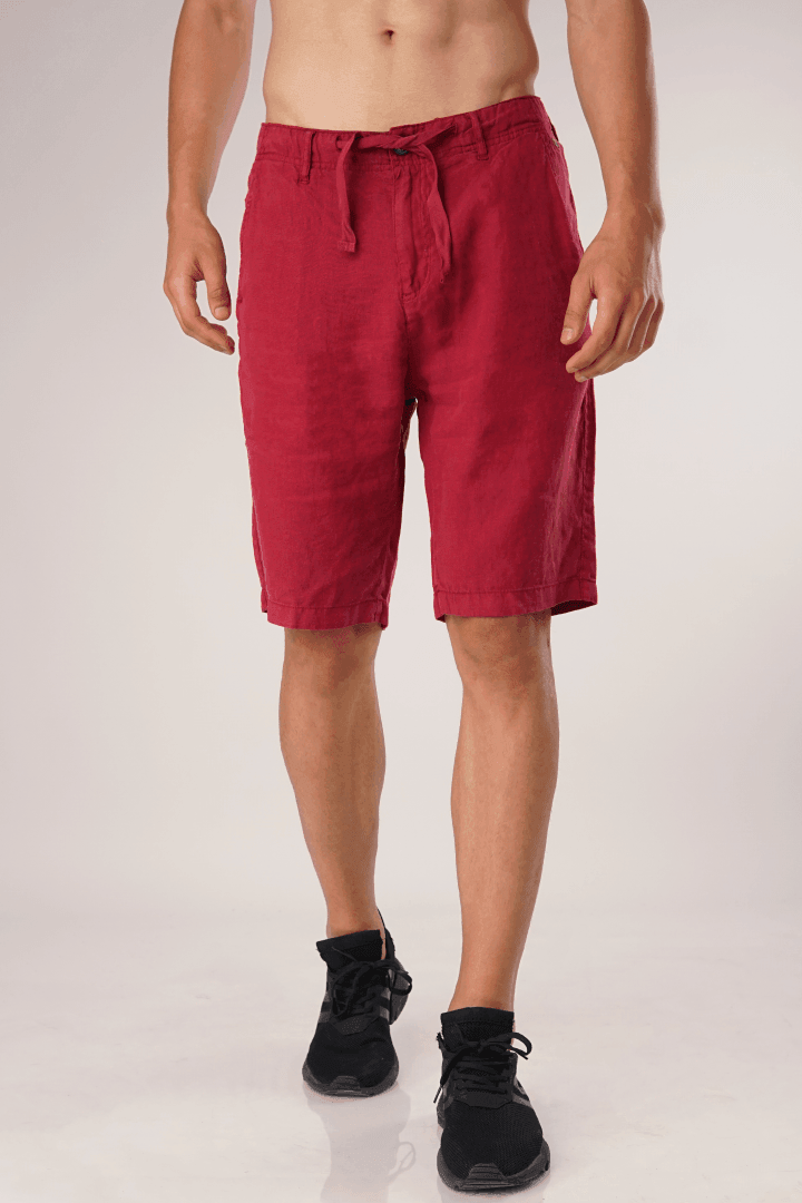 Red cheap casual shorts