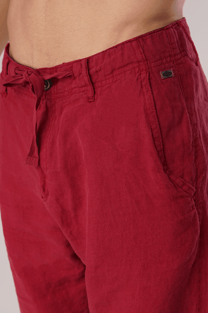 Ferrari Red Casual Shorts-MENDEEZ-Shorts