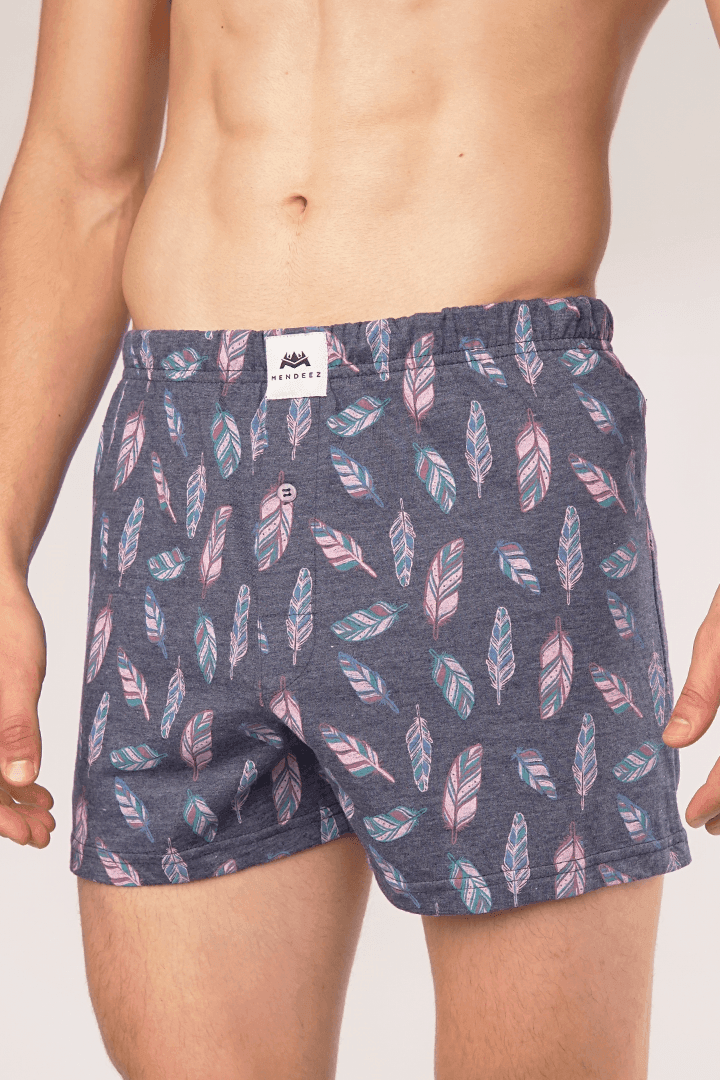 Foliole Jersey Boxer Shorts-MENDEEZ-Boxers