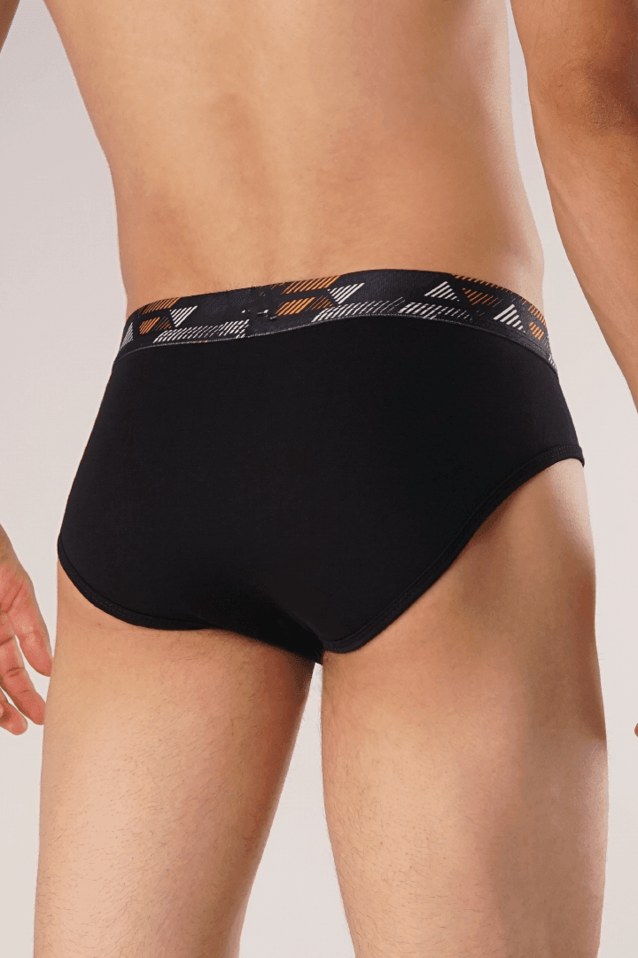 Graphic Triangle Briefs - Pack of 3-MENDEEZ-Brief