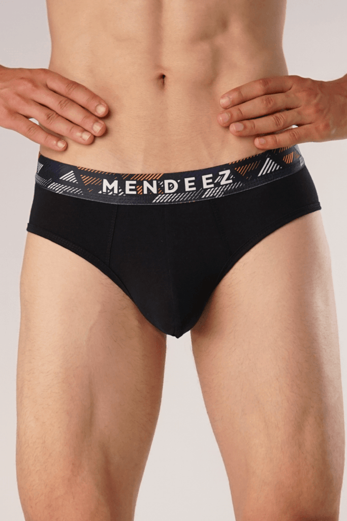 Graphic Triangle Briefs - Pack of 3-MENDEEZ-Brief
