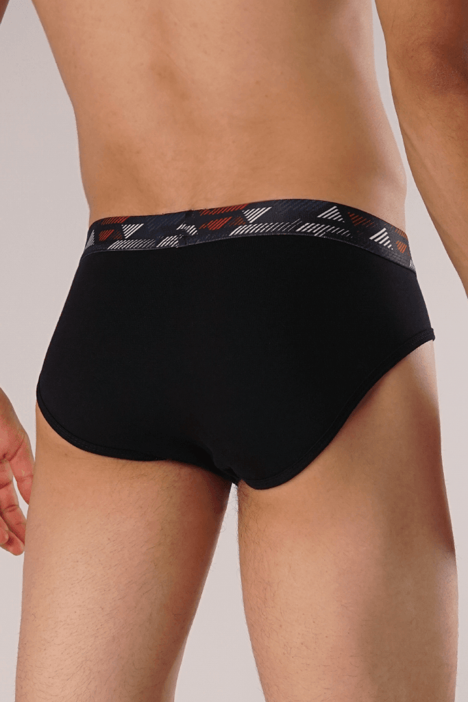 Graphic Triangle Briefs - Pack of 3-MENDEEZ-Brief