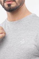 Grey Crew Neck Tshirt-MENDEEZ-T-Shirts