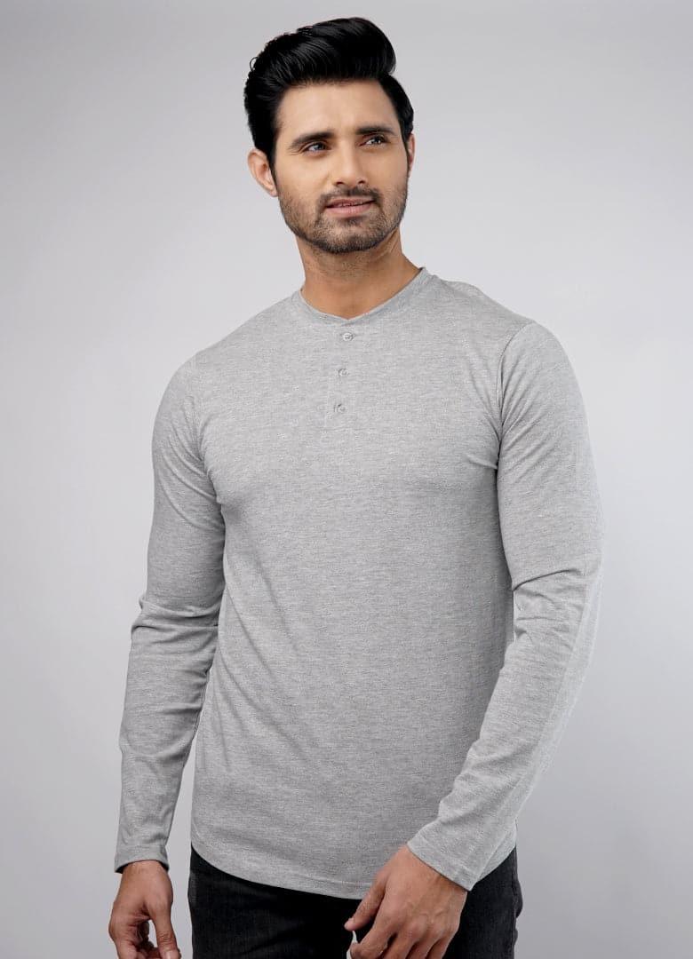 Harbor Full Sleeves Henley Tshirt-MENDEEZ-T-Shirts