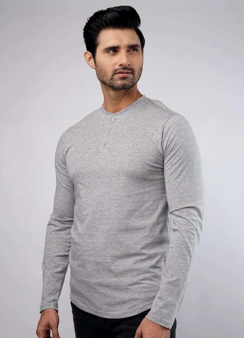 Harbor Full Sleeves Henley Tshirt-MENDEEZ-T-Shirts