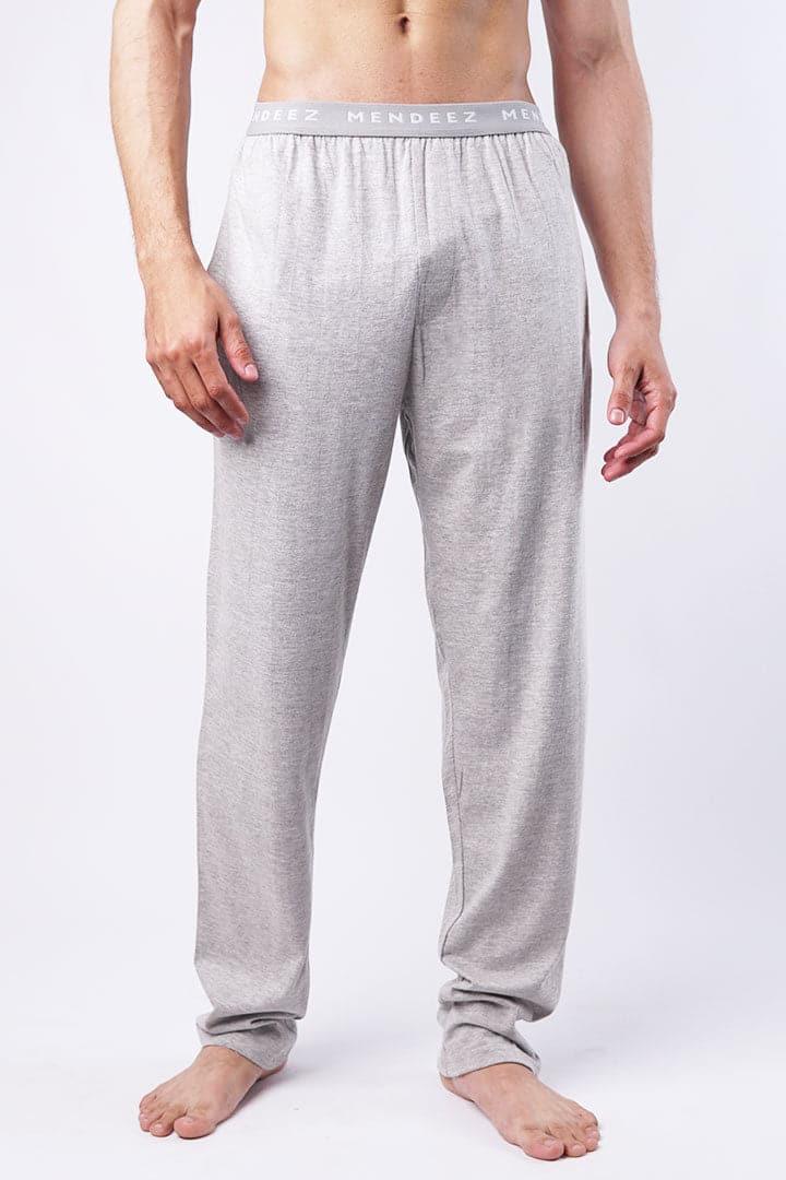 Heather Grey Jacquard Pajama-MENDEEZ-Pajama