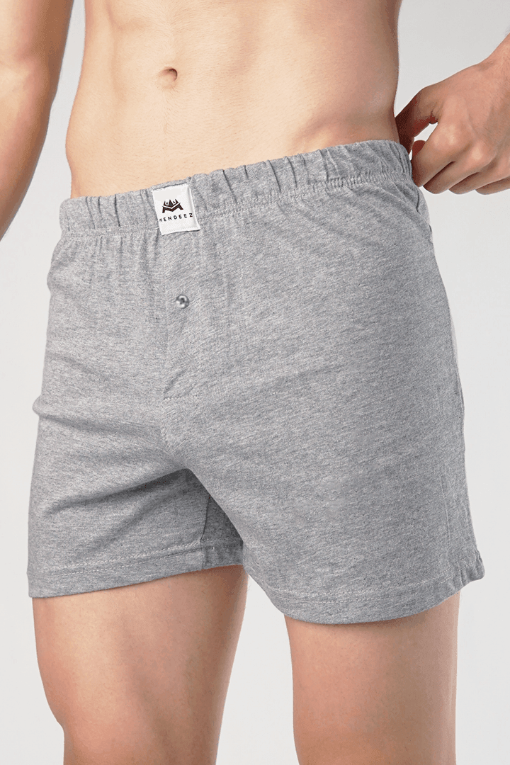 Heather Jersey Boxer Shorts-MENDEEZ-Boxers