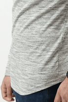 Henley Full Sleeves T-shirt - Textured Heather Grey - MENDEEZ (4533259731053)