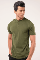 Hokum Short Sleeve Henley T-Shirt-MENDEEZ-T-Shirts