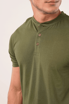 Hokum Short Sleeve Henley T-Shirt-MENDEEZ-T-Shirts