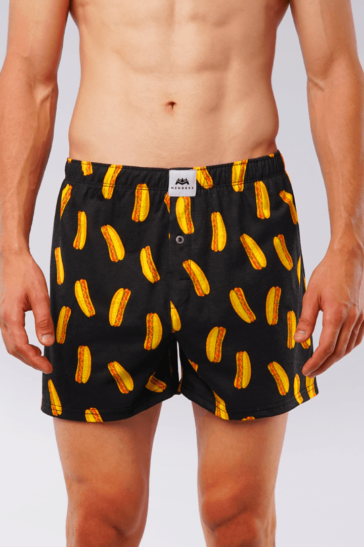 Hot Dog Boxer Shorts-MENDEEZ-Boxers