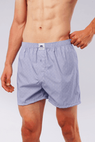 Icy Polka Woven Boxer Shorts-MENDEEZ-Boxers