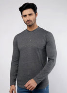 Ink Well Full Sleeves Henley Tshirt-MENDEEZ-T-Shirts