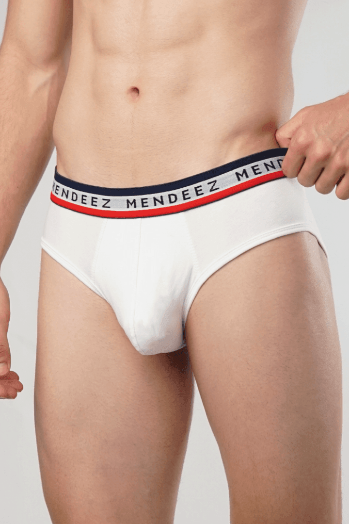 Jacquard Bar Briefs - Pack of 3-MENDEEZ-Brief