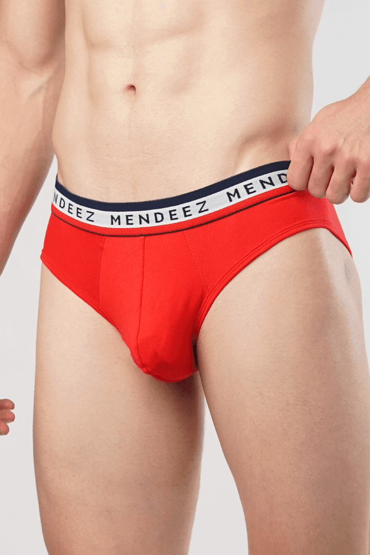 Jacquard Bar Briefs - Pack of 3-MENDEEZ-Brief