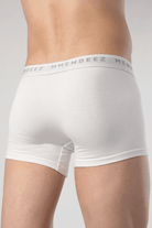 Jacquard Boxer Trunks - Pack of 3 - White-MENDEEZ-Trunks