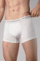 Jacquard Boxer Trunks - Pack of 3 - White-MENDEEZ-Trunks