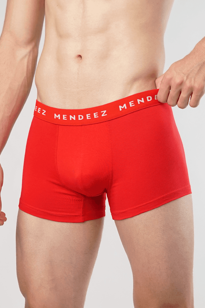 Jacquard Classic Colored Boxer Trunks - Pack of 3-MENDEEZ-Trunks