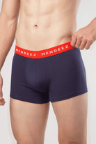 Jacquard Classic Colored Boxer Trunks - Pack of 3-MENDEEZ-Trunks