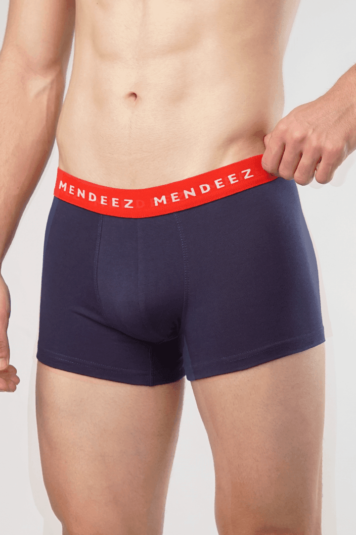 Jacquard Classic Colored Boxer Trunks - Pack of 3-MENDEEZ-Trunks