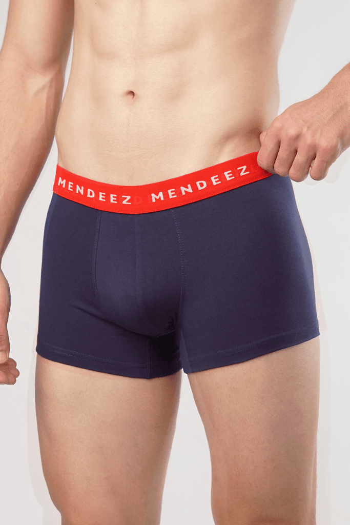 Jacquard Classic Colored Boxer Trunks - Pack of 3-MENDEEZ-Trunks