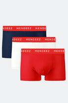 Jacquard Classic Colored Boxer Trunks - Pack of 3-MENDEEZ-Trunks