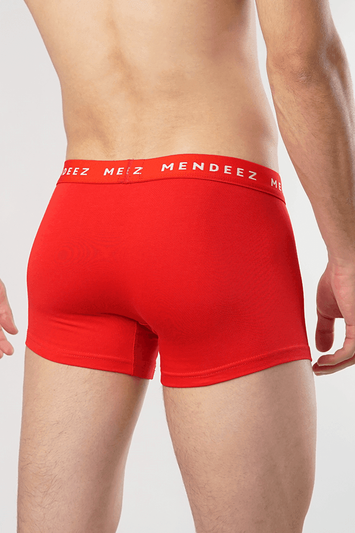 Jacquard Classic Colored Boxer Trunks - Pack of 3-MENDEEZ-Trunks