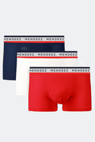 Jacquard Stripy Boxer Trunks - Pack of 3-MENDEEZ-Trunks