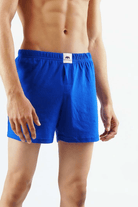 Jersey Boxer Shorts - Blue - MENDEEZ (4737137344621)