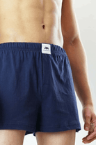 Jersey Boxer Shorts - Navy Blue - MENDEEZ (4737134559341)