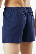 Jersey Boxer Shorts - Navy Blue - MENDEEZ (4737134559341)