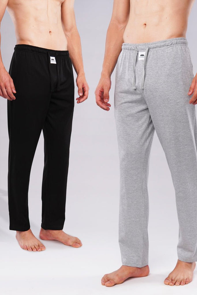 Jersey Pajama - Pack of 2 Black and heather grey-MENDEEZ-Pajama