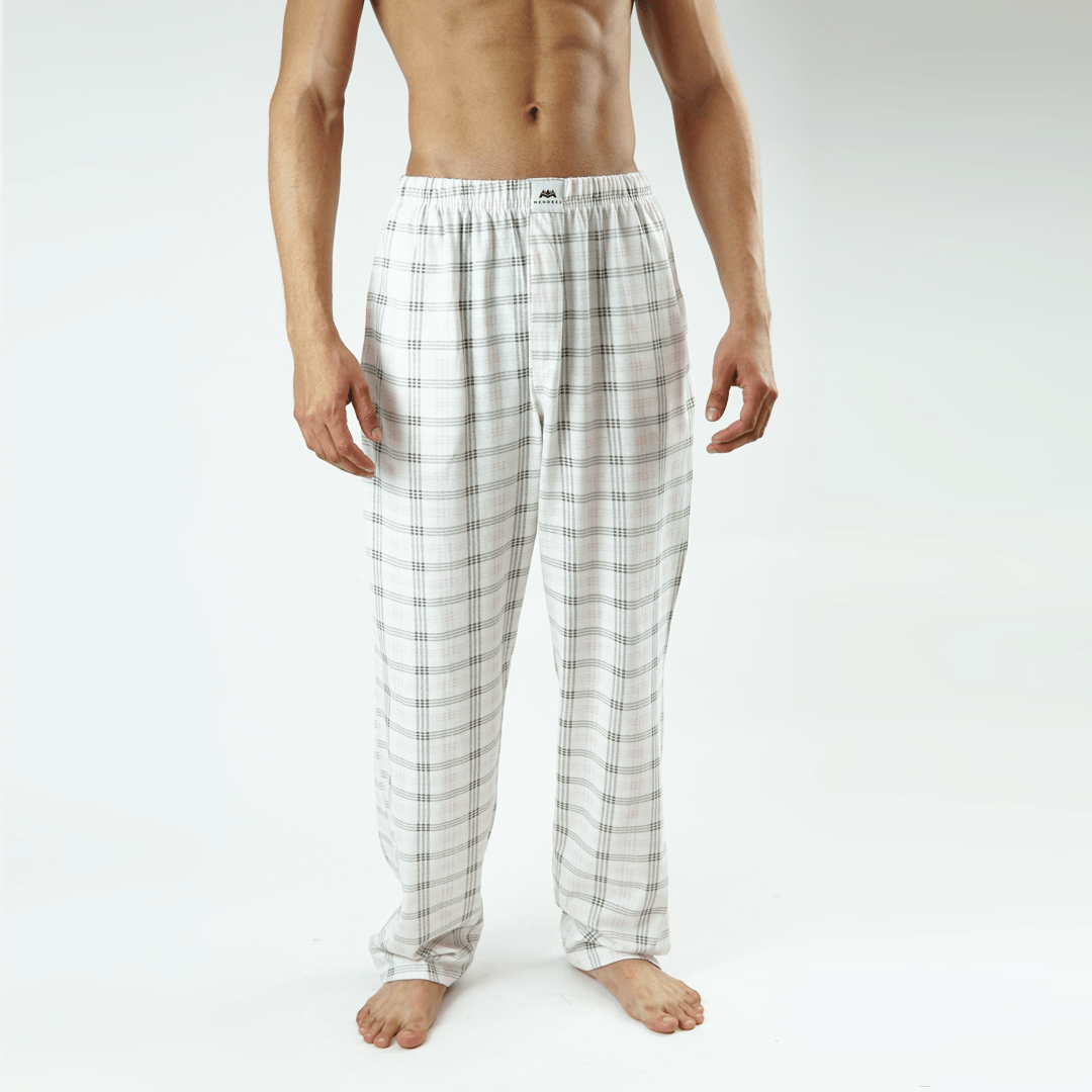 Jersey Pajama Pants - Check - MENDEEZ (4476240527469)