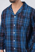 Lapasa Night Suit (Blue)-MENDEEZ-Pajama Sets